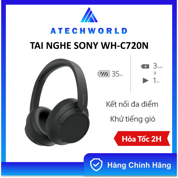 Tai nghe bluetooth sony wh-ch720n không dây noise canceling - hàng chính hãng - bh 3 tháng - có xuất vat