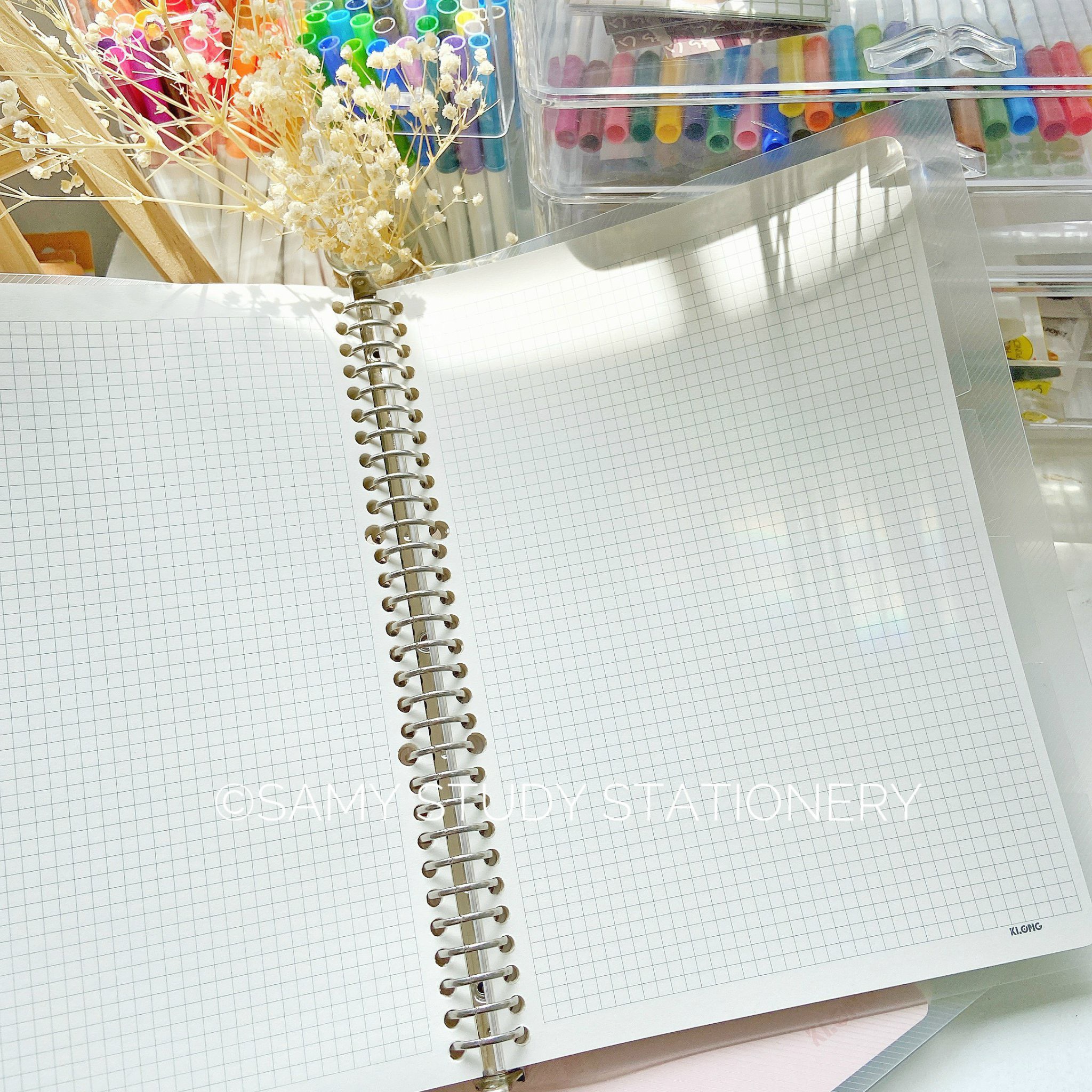 (TẶNG 5 TAB TRONG SUỐT) SỔ CÒNG SẮT B5 KÈM 100 TỜ (200 TRANG) 120GSM GHI CHÚ TAKE NOTE BULLET JOURNAL KLONG