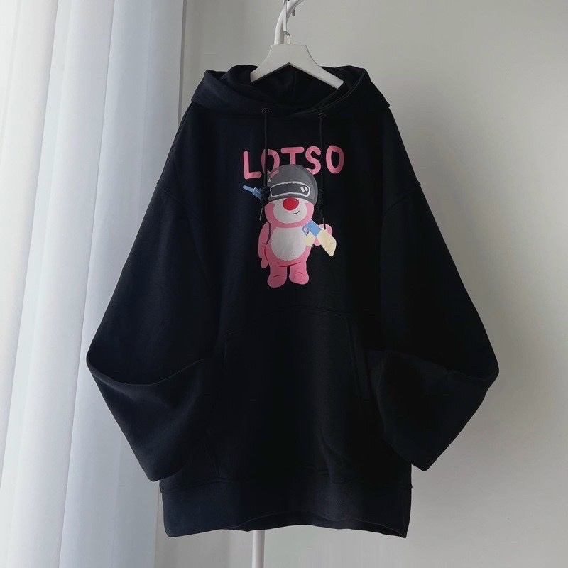 ÁO KHOÁC HOODIE CẶP ĐÔI GẤU LOTSO PHONG CÁCH TRẺ TRUNG SÀNH ĐIỆU MẪU MỚI RA MẮT