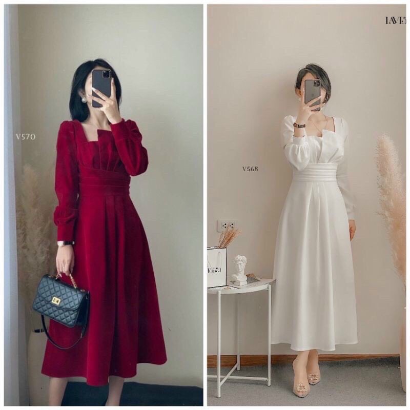 [FREESHIP MAX + HOÀN TIỀN MAX 15%] ĐẦM XÒE TIỂU THƯ XẾP LY NGỰC BO EO XINH XẮN CÓ MÚT NGỰC