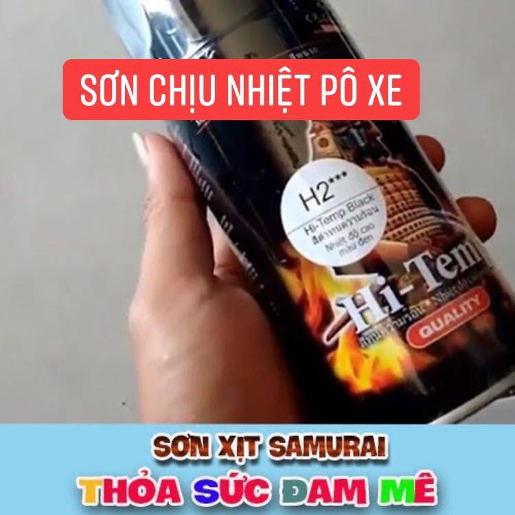 Sơn xịt samurai sơn pô xe h2