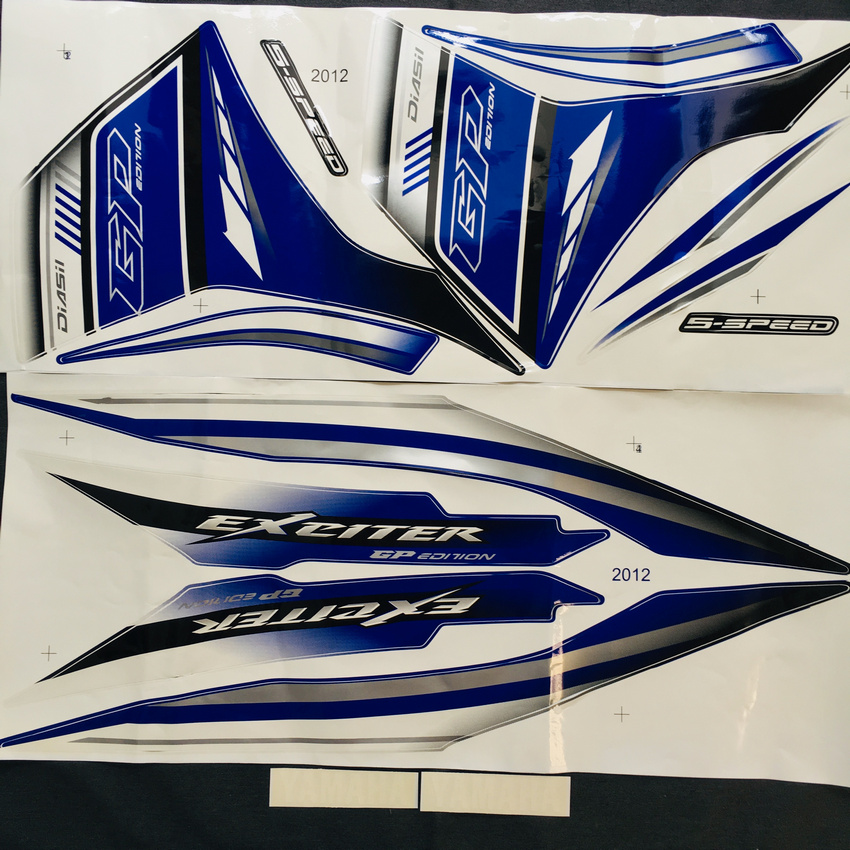 [HCM][CHUYÊN TEM] TEM RỜI DÁN XE EXCITER 135CC 5 SỐ ĐỜI 2011 ĐẾN 2015 3 LỚP CAO CẤP (MÀU XANH)