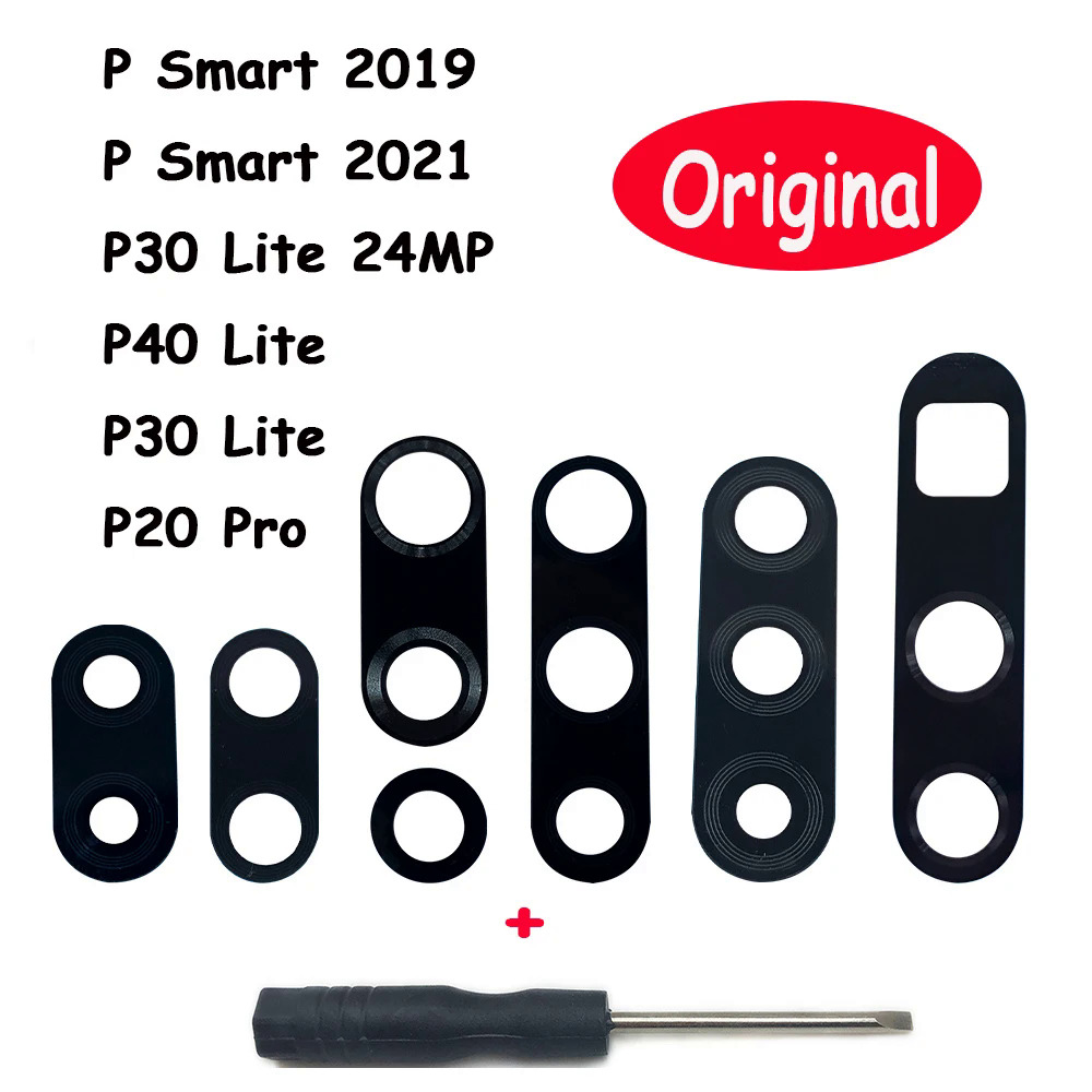 2 cáilốc cho  P30 Lite Máy ảnh ống kính thủy tinh với keo dán cho  P20 P30 Lite P40 Pro Máy ảnh ống kính repalcement công cụ