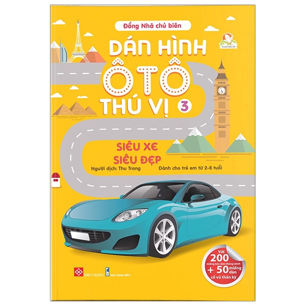 Fahasa - dán hình ô tô thú vị- siêu xe siêu đẹp