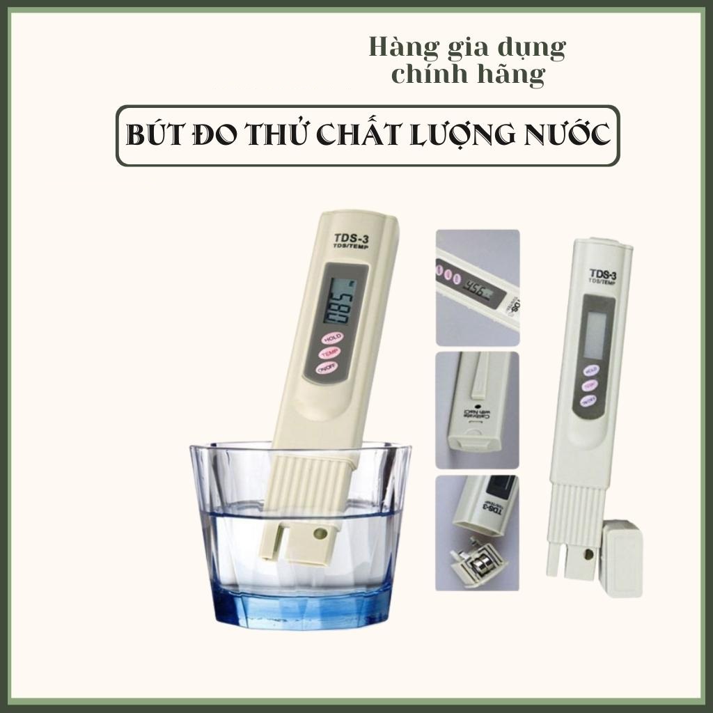 Bút Thử Nước Chính Hãng - Bút Kiểm Tra Nước Chính Hãng Bút Thử Nước Sạch TDS 3 - Nhanh Chóng, Chính Xác Tới 100% Màn Hình Hiển Thị LCD Rõ Ràng, Thiết Kế Đơn Giản Dễ Sử Dụng, Nhanh Chóng