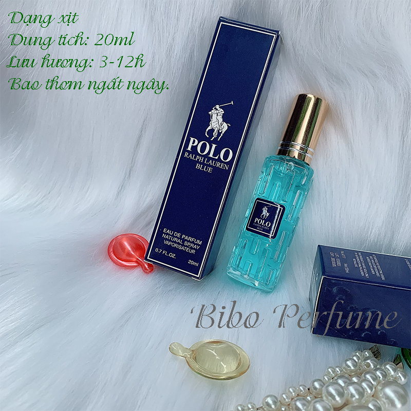 [HCM]NƯỚC HOA NAM MINI 20ML POL0 BLUE LƯU 3-12H