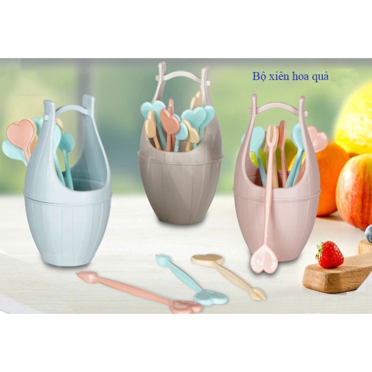 Dĩa ăn hoa quả, trái cây set 8 dĩa