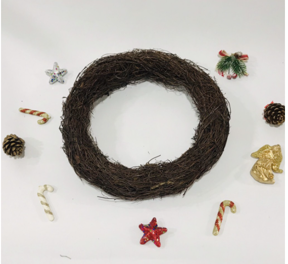 Vòng cây khô, vòng tổ chim (No85) vòng nguyệt quế, vòng rễ cây bện chắc chắn dày dặn nhiều size trang trí noel, handmade