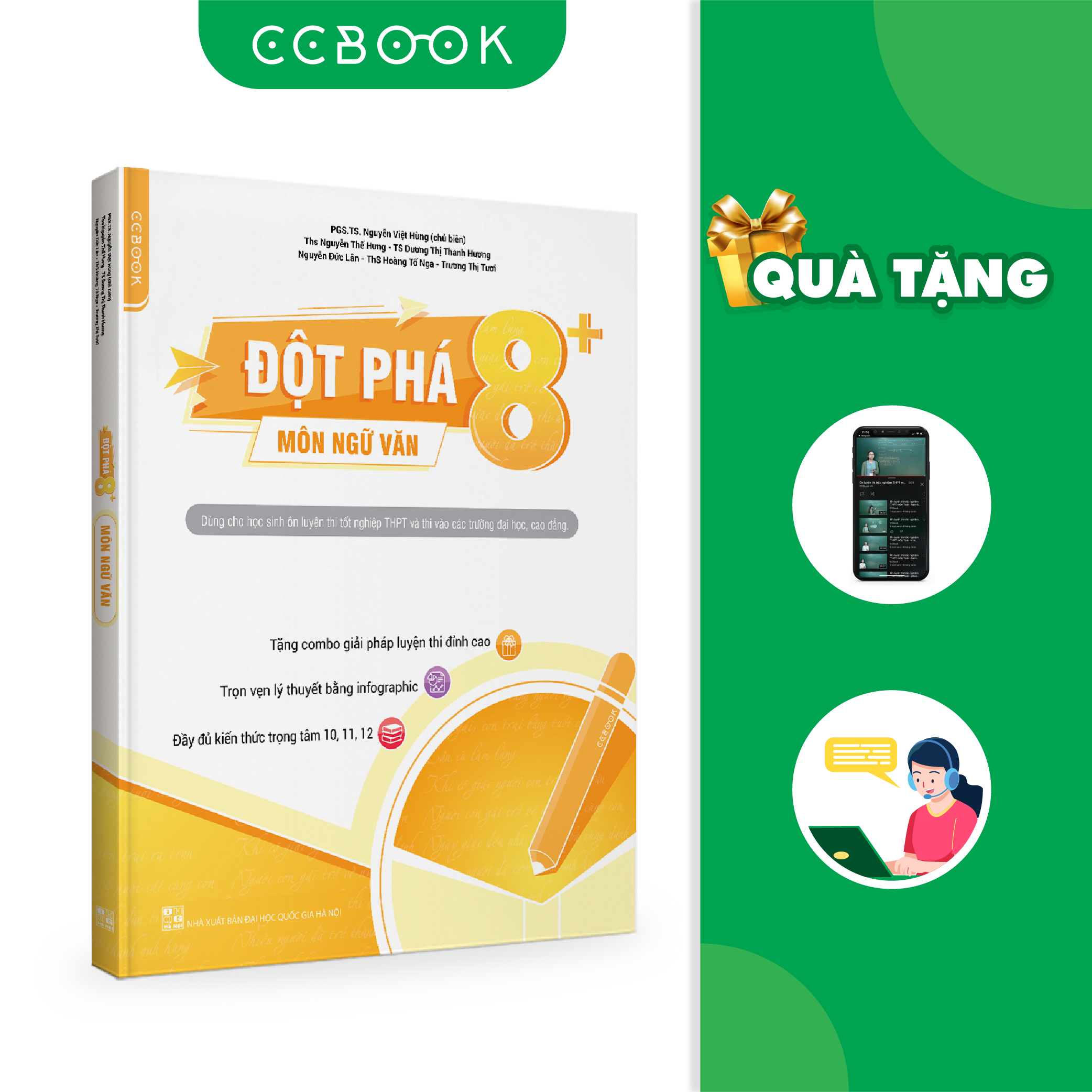 Đột phá 8+ môn Ngữ văn (phiên bản mới) - Chính hãng CCbook