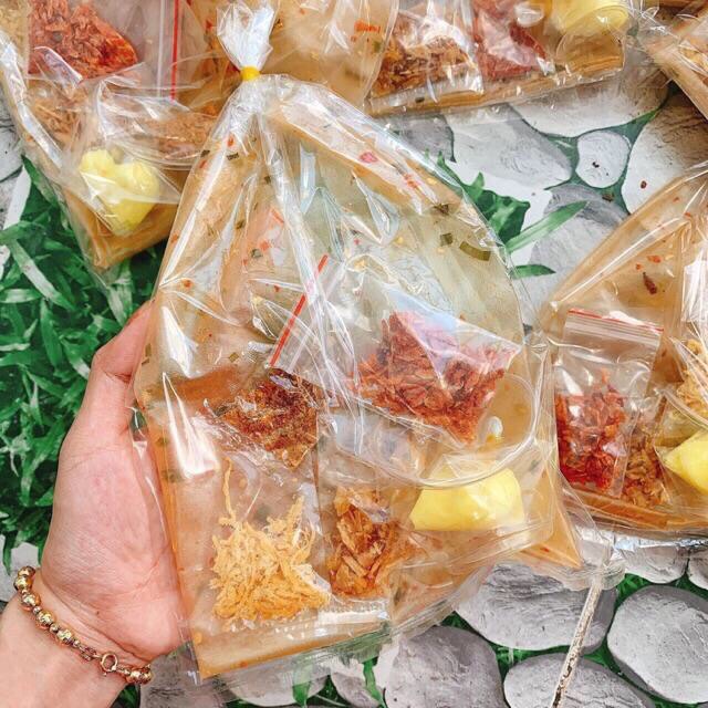 5 bịch to bánh tráng dẻo cay cuốn bơ