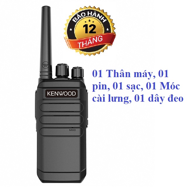 Bộ đàm chất lượng cao Kenwood TK6630 (Pin sử dụng trên 15 tiếng,Nhỏ gọn, Siêu bền bỉ, không lo bảo hành, cự ly liên lạc xa)