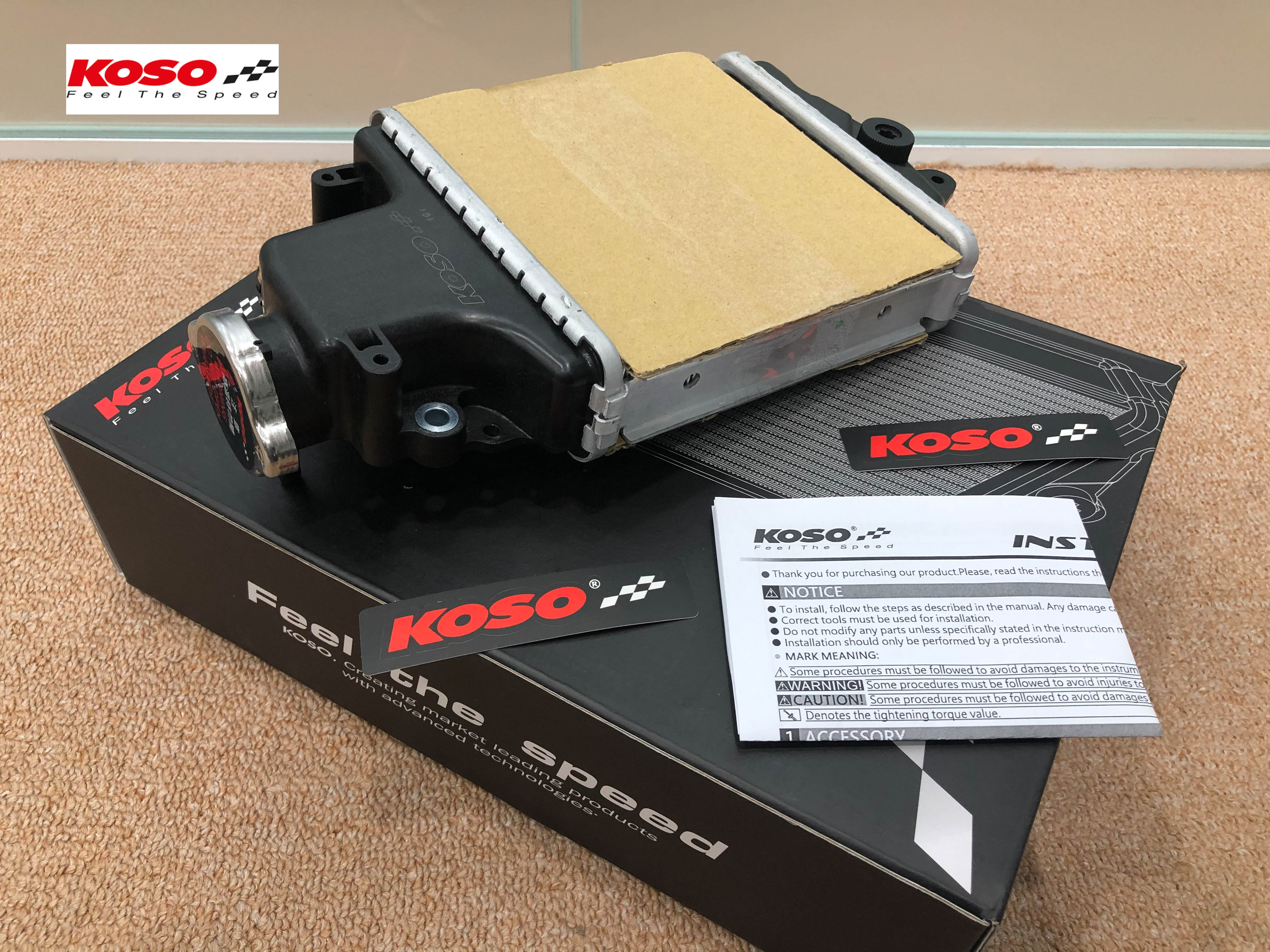 [CHÍNH HÃNG]Bộ tản nhiệt KOSO (Két nước) cho HONDA VARIO, AIR BLADE, CLICK, SH MODE, SH 125/150