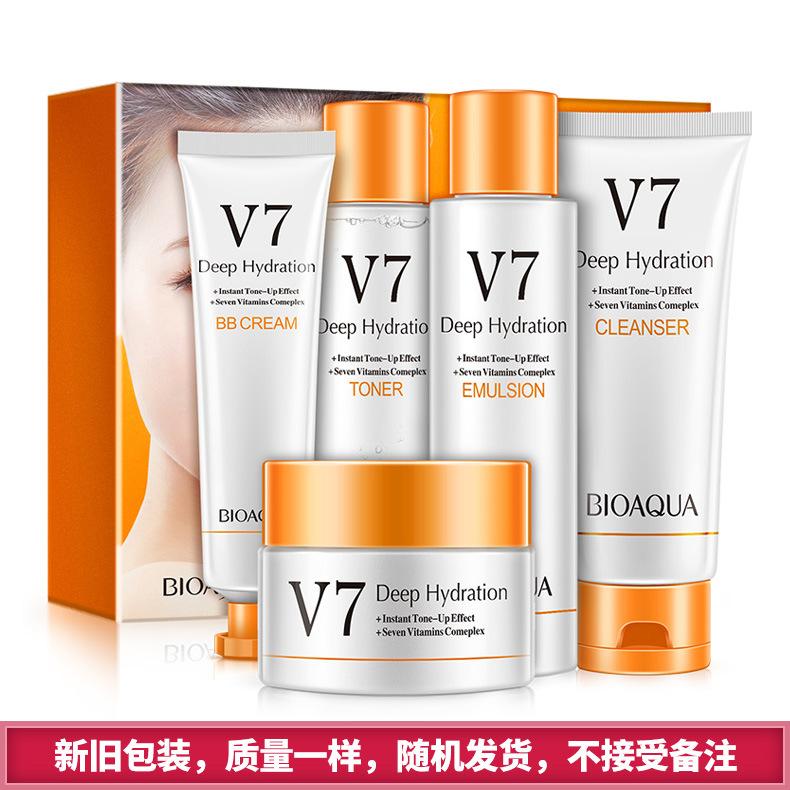 Bộ Kem Dưỡng Trắng Da, Chống Lão Hoá V7 Bioaqua