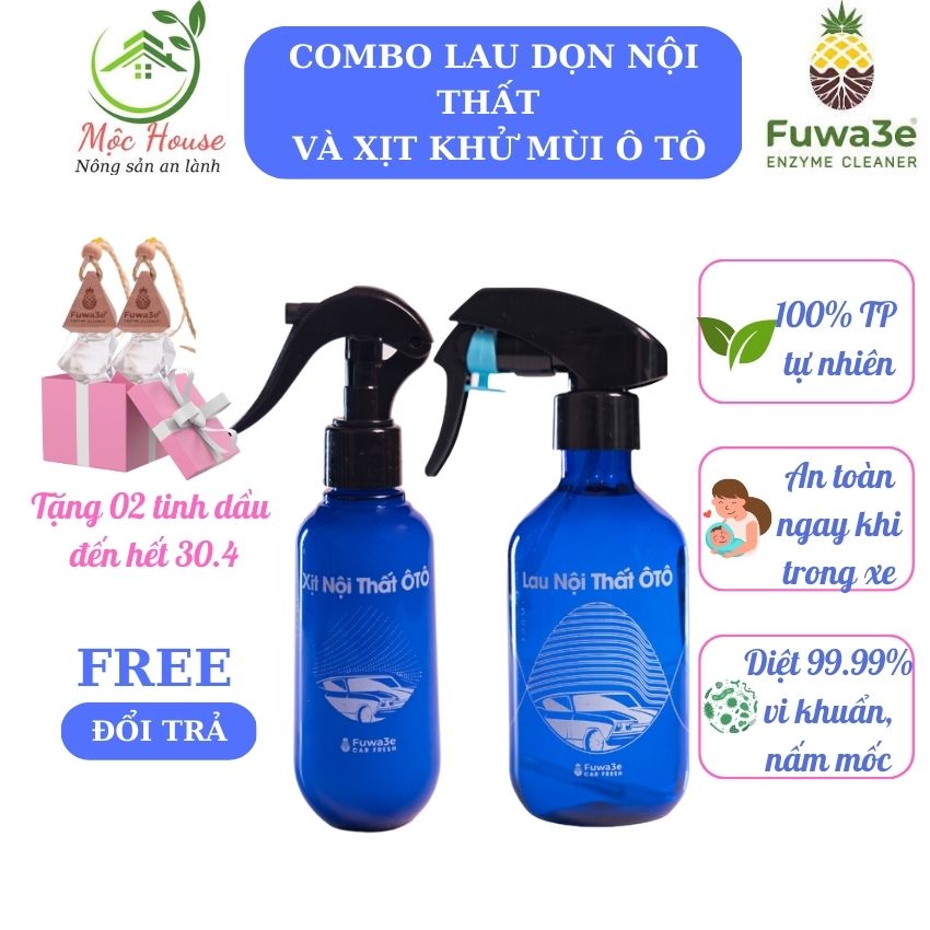 Bộ chăm sóc ô tô bình xịt tẩy khử mùi khử trùng, nội thất ô tô