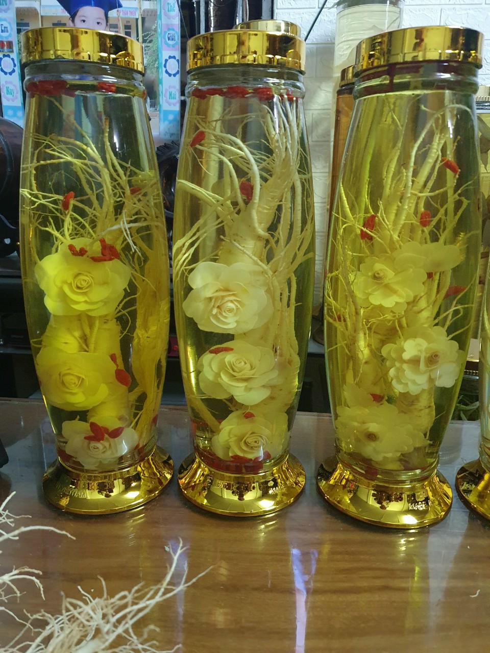 Bình hoa sâm Hàn Quốc