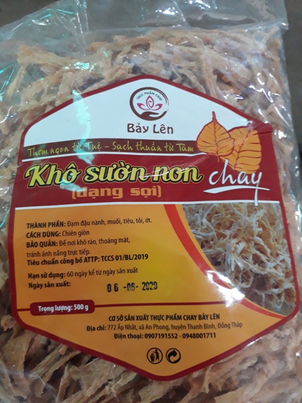 Bịch Sườn Non Chay Bảy Lên 500gr