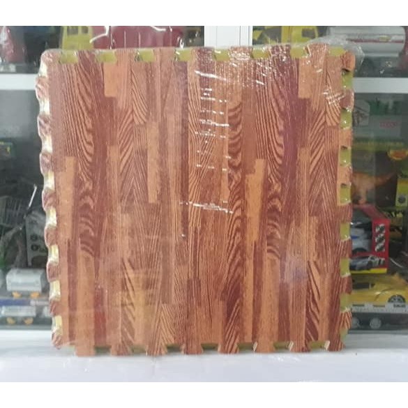 Combo sét 4 miếng thảm xốp vân gỗ 60x60 dày 1 cm , loại lắp ghép họa tiết vân gỗ hàng siêu đẹp lại 1
