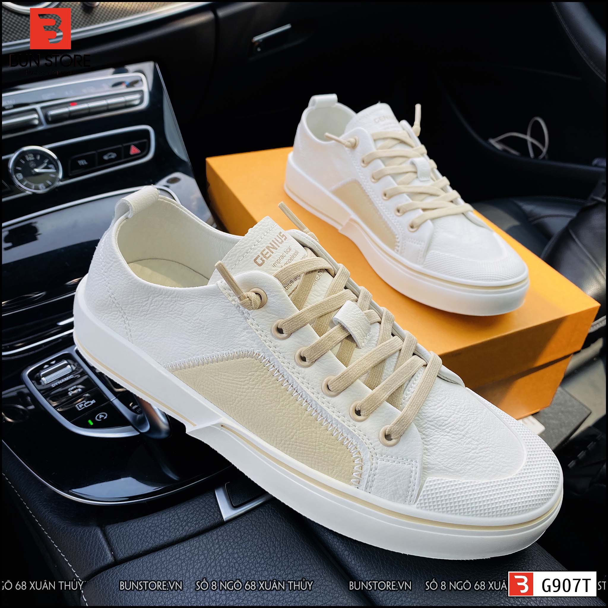 Giày Da nam cao cấp BunStore - Mã G907T Giày Nam đẹp, giá tốt