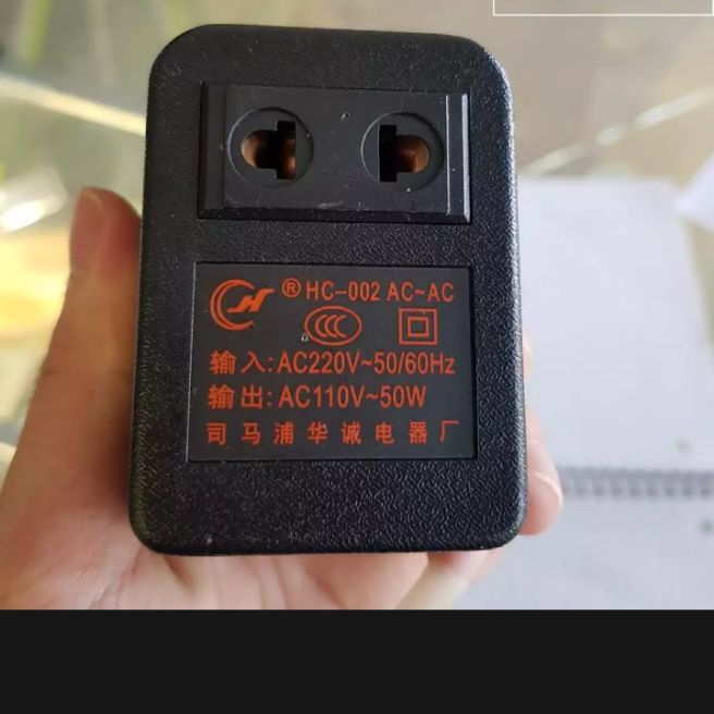Adapter đổi nguồn 220v sang 110v 50w