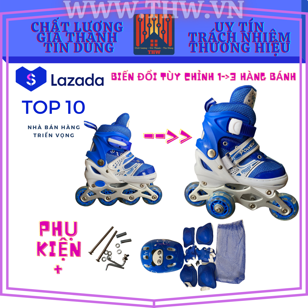 (Hoả Tốc) Giày trượt patin, giày trượt batin, hãng Power Super bán top nội địa với hàng nghìn lượt đánh giá 5 sao