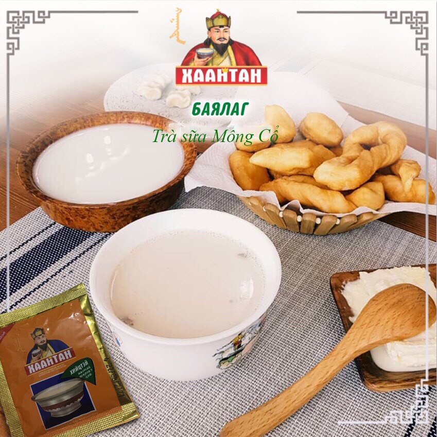 Trà sữa muối Hồng tăng cường sức đề kháng - Trà sữa Mông Cổ KHAANTAN set dùng thử 67.5G (5 gói)
