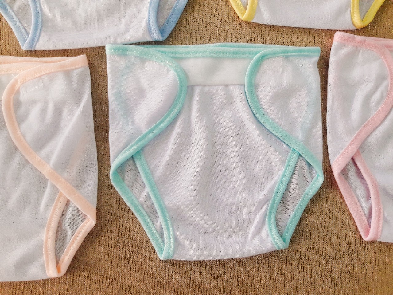 [HCM]Tã vải cho bé-Combo 5 miếng tã vải bé sơ sinh(trắng/màu)