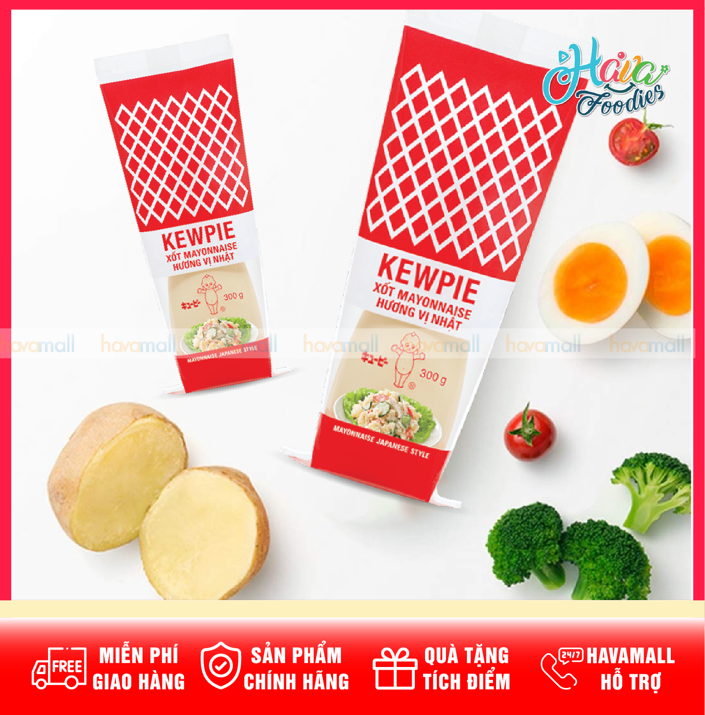 Xốt Mayonnaise Hương Vị Nhật Kewpie 300g – Kewpie Japanese Mayonnaise