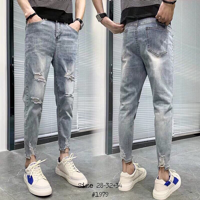 [HCM]Quần jeans nam ống côn co giản tốt cực hot ADAM SHOP