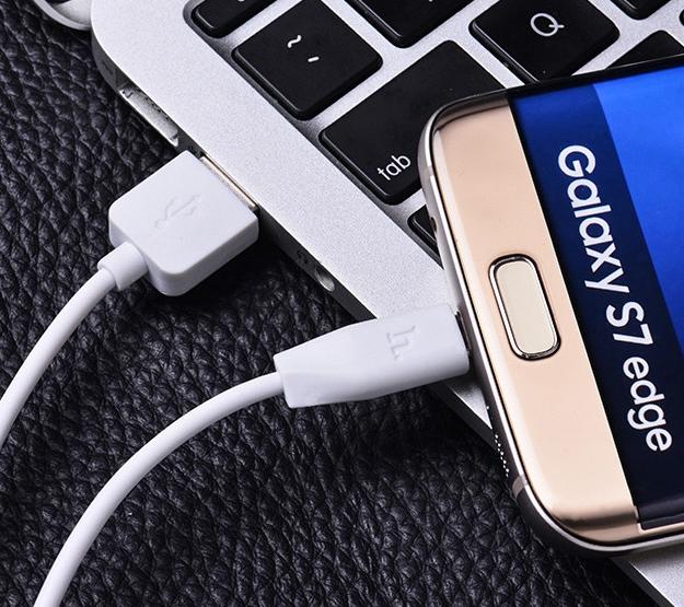 Cáp sạc Micro USB Hoco DU01 sạc nhanh 2.4A, dây dẻo chống đứt dài 100cm 4