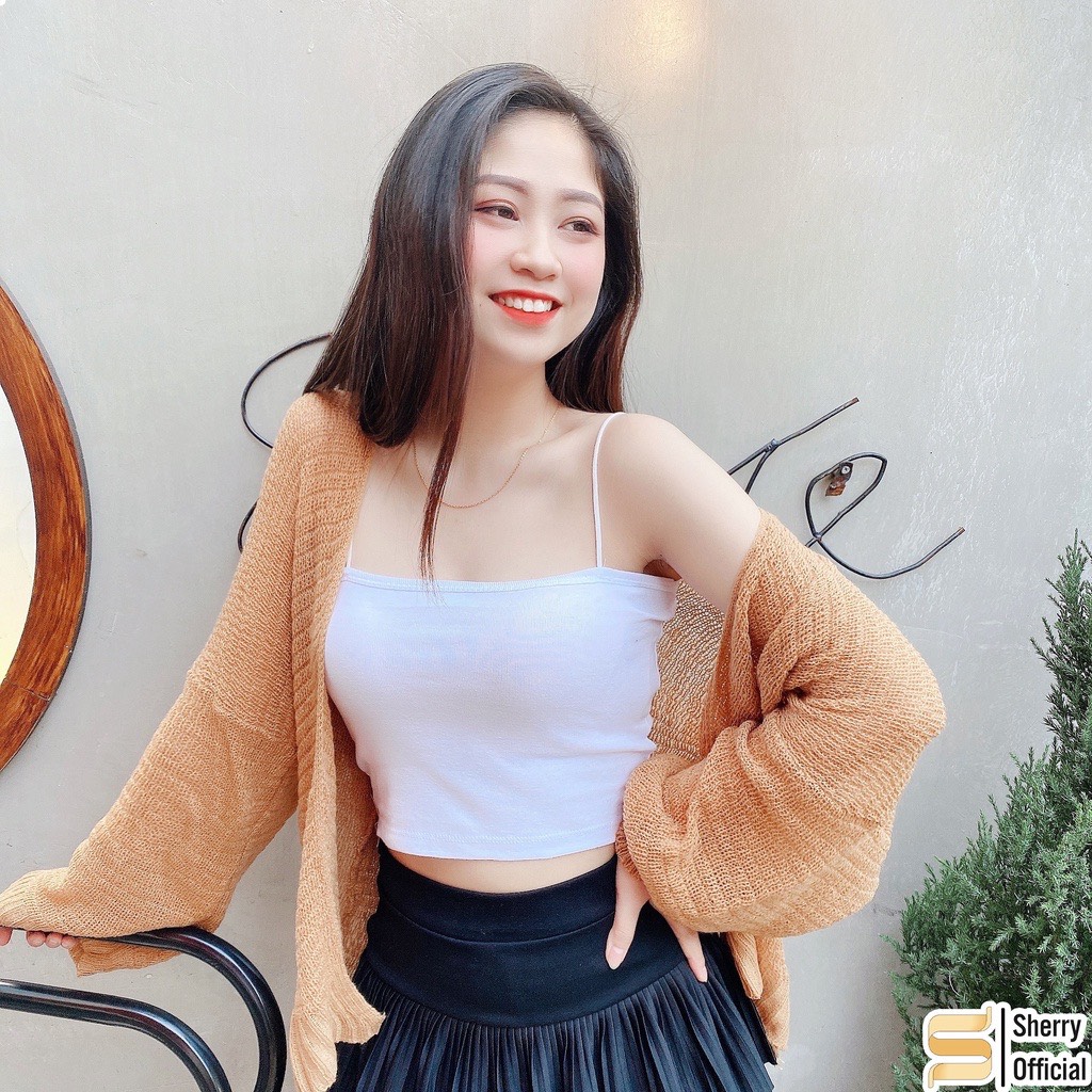 Áo Cadigan Len mỏng
