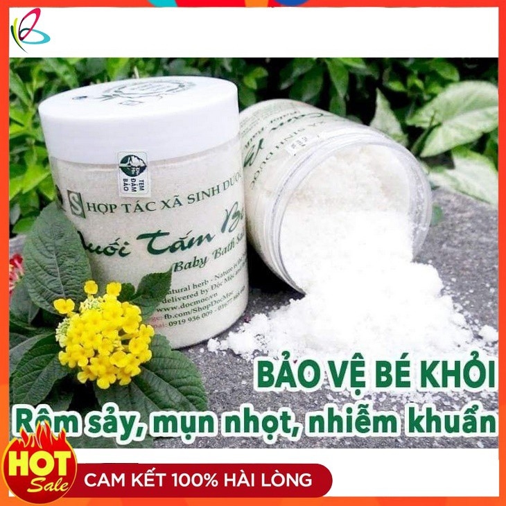 muối tắm bé  muối tắm bé sinh dược độc mộc đánh bay rôm sảy chàm sữa hăm da