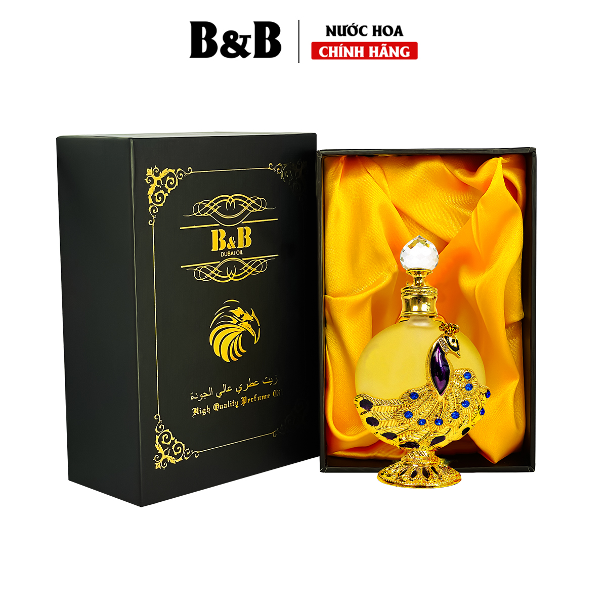 Tinh dầu nước hoa Dubai B&B 35ml chai công hoàng gia cao cấp tặng kèm túi