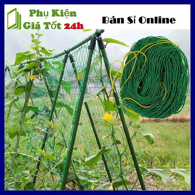 HCM ⚡ Lưới Giăng Giàn Cho Dây Leo Siêu Chắc - Lưới Làm Giàn Leo Cây Trồng Khổ 2M*2M5 Siêu Bền ⚡