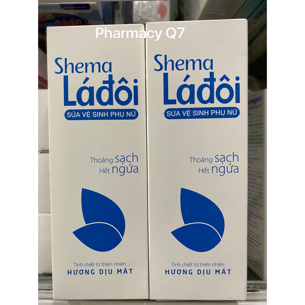 Dung dịch vệ sinh Shema Lá đôi xanh 200ml
