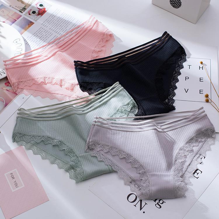 Quần Lót Nữ Meuji Nhật Sỉ (Combo 5 cái ) và Lẻ ( 1 Cái) Quần Lót Cotton Phối Lưới Ren Gân Tăm Tre Kháng Khuẩn Ngăn Mùi Hôi Thoáng Mát Thiết Kế Quyến Rủ Nhập Khẩu Nhật