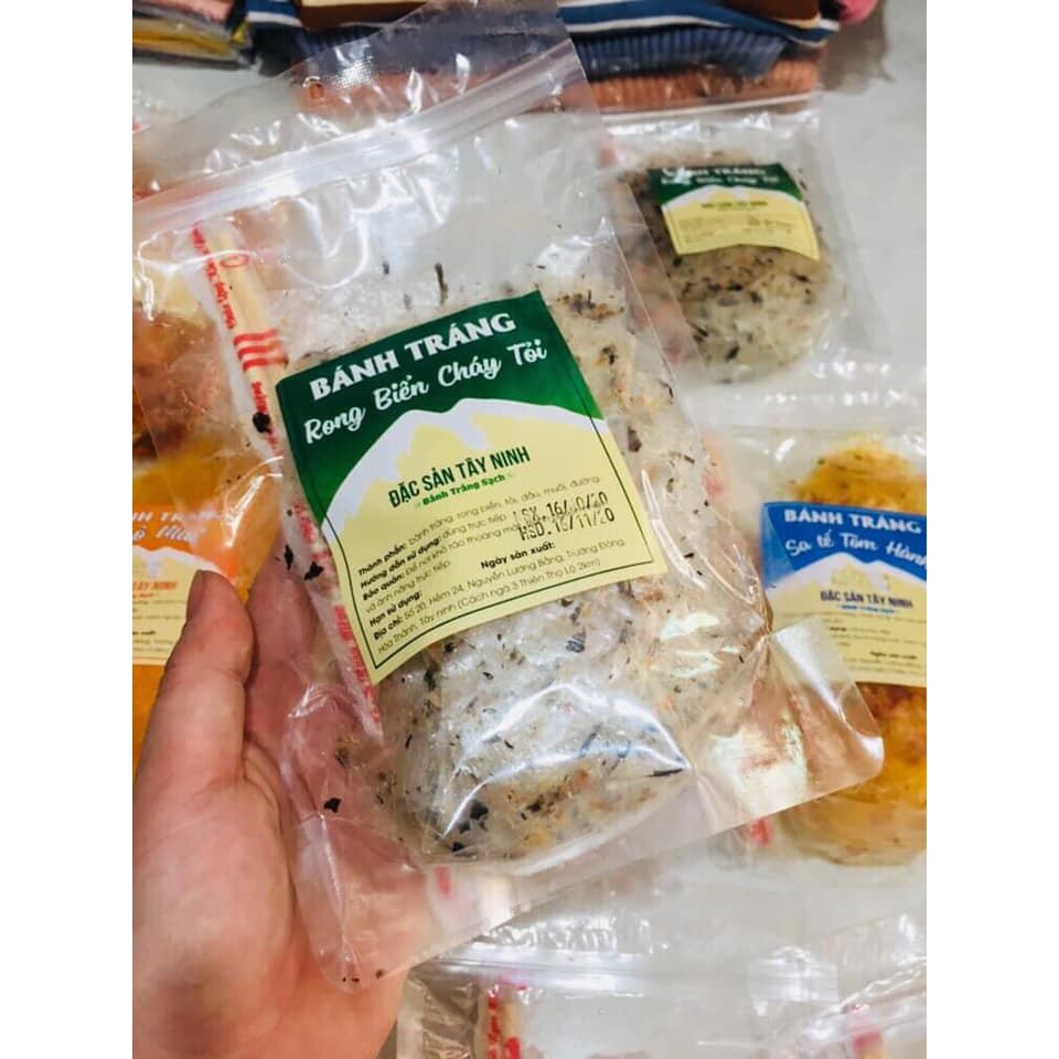 [COMPO 5]Tân Nhiên Bánh Tráng Rong Biển Tỏi Cháy- Đặc sản Tây Ninh – Bánh tráng siêu mỏng - Bánh Tráng Tân Nhiên