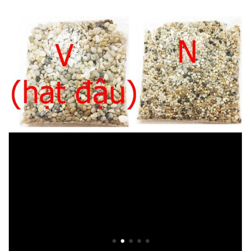 Sỏi biển thiên nhiên sỏi suối trang trí hồ cá lót chậu sân vườn thủy sinh 1kg