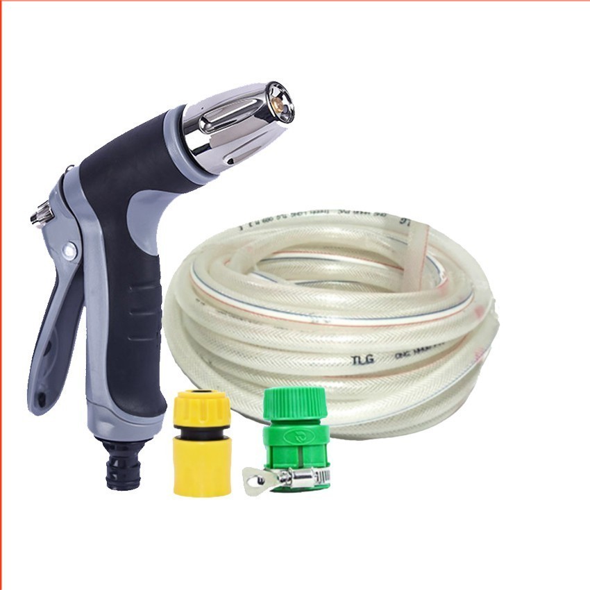 [SKM] Bộ dây vòi xịt nước rửa xe, tưới cây,tăng áp 3 lần cút nhựa nối nhựa vàng loại 7-10m 206817 TL Giá 189,800 Đồng*Miễn phí vận chuyển