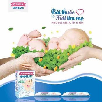Bột pha nước tắm trẻ em nhân hưng dứt điểm rôm sảy, mụn nhọt, mẩn ngứa, hăm tã cho trẻ sơ sinh và trẻ nhỏ