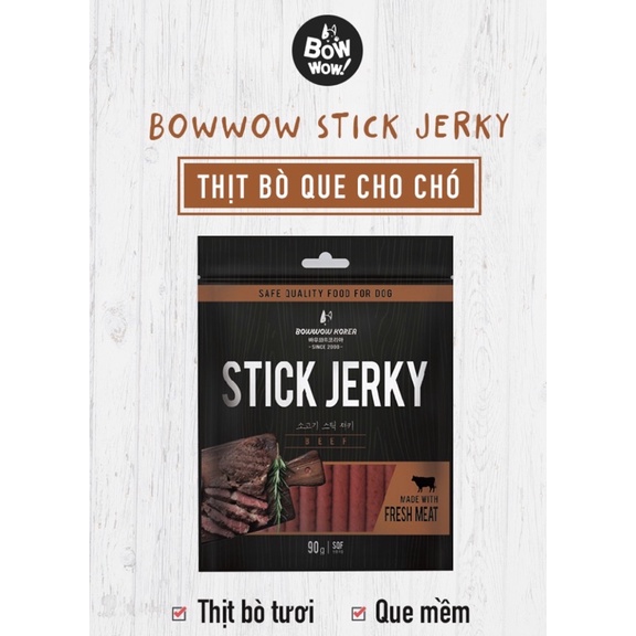 Bowwow 500gr Cừu que Bò que nhập khẩu Hàn Quốc cho chó mèo