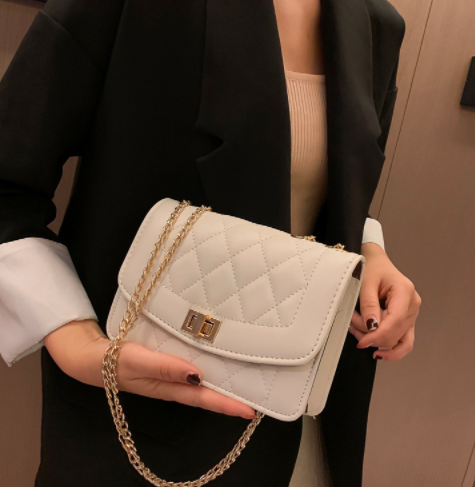 [Video & ảnh thật] Túi xách Quảng Châu - Túi đeo chéo Hàn Quốc, túi trần trám, 2 Màu trắng và đen, size 20, Mã TX22