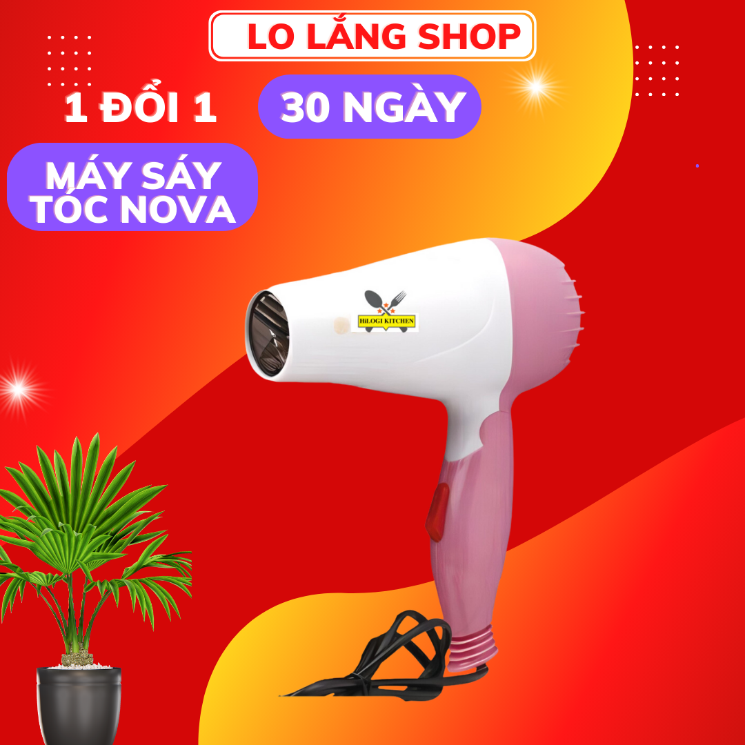 Máy sấy tóc mini gấp gọn 1000W có 2 chế độ thích hợp để mang đi du lịch cao cấp
