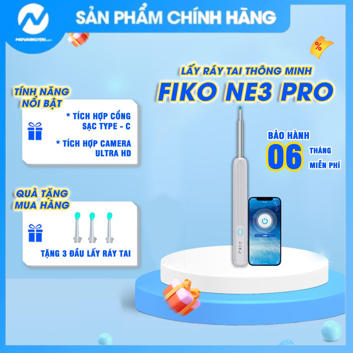 Dụng cụ lấy ráy tai có camera FIKO NE3 PRO - Bảo hành 6 tháng