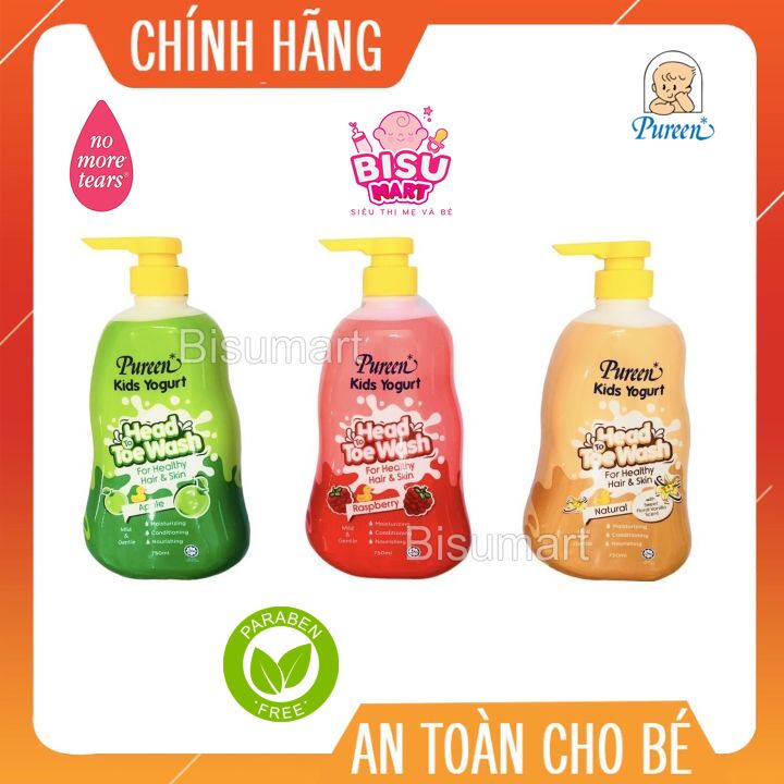 Sữa Tắm Gội Toàn Thân 2IN 1 Pureen 750ml Cho Trẻ Em KISD