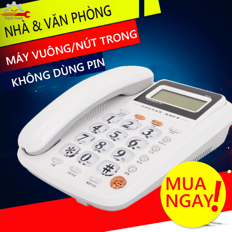 Điện thoại có dây cố định để bàn, treo tường dùng cho điện thoại văn phòng, điện thoại khách sạn