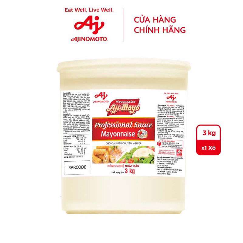 Sốt Mayonnaise - Xô 3kg của AJI-MAYO