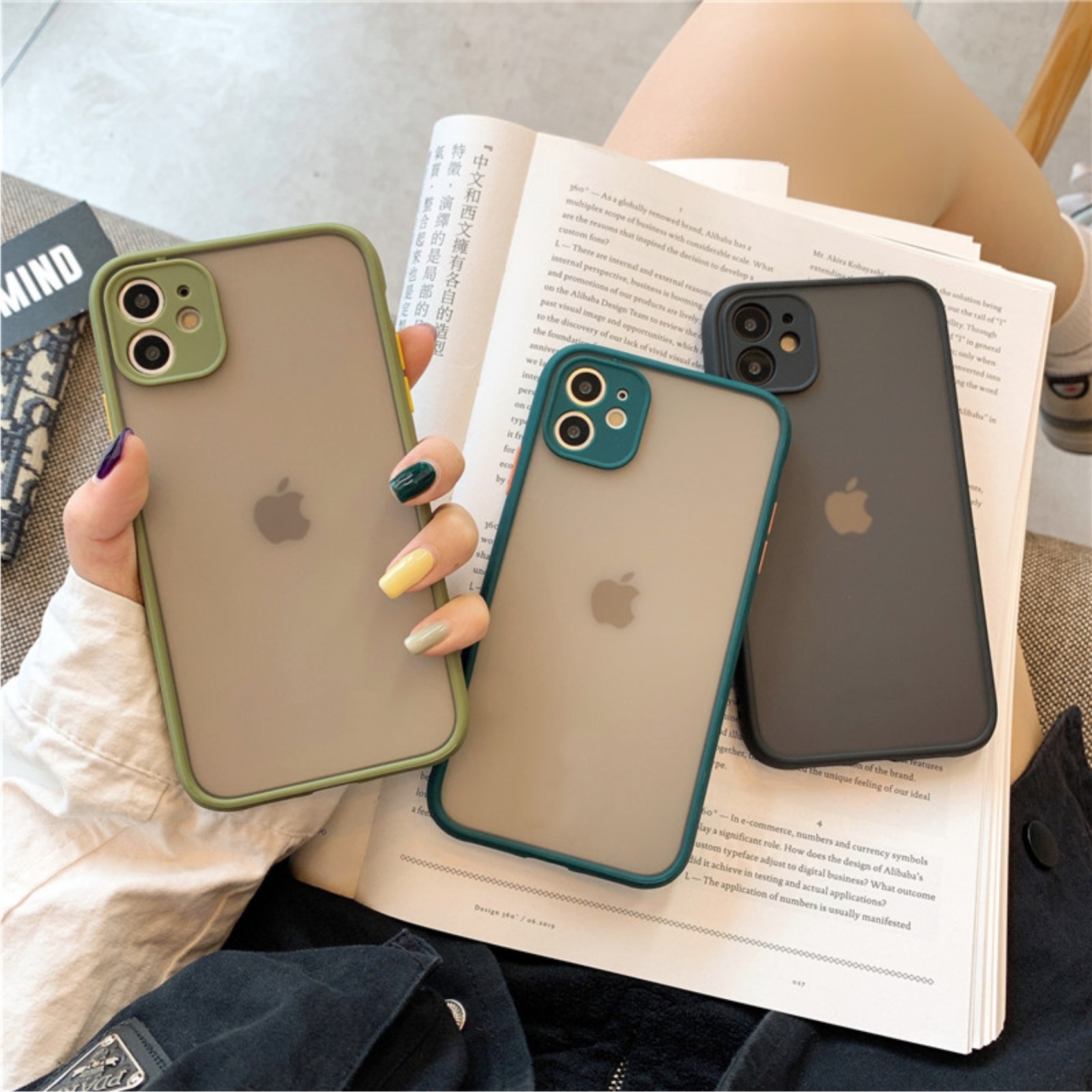 Ốp Lưng Iphone 6, 6s, 6s plus, 7 plus, 8 plus,  Xsmax Lưng Nhám Bảo Vệ Camera