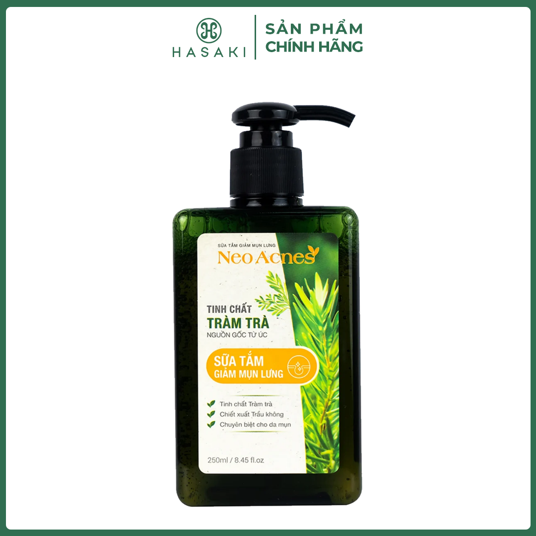 Sữa Tắm Neoskin Giảm Mụn Lưng Chiết Xuất Tràm Trà 250ml Hasaki Sản Phẩm Chính Hãng