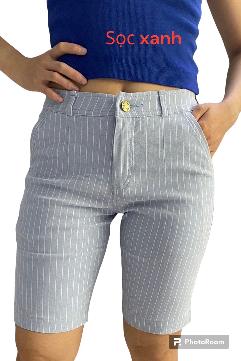 Quần lửng nữ kaki co giãn màu đen,quần ngố nữ trên gối quần ngố nữ size từ 40 đến 75kg, quần cho đội nhóm thể thao