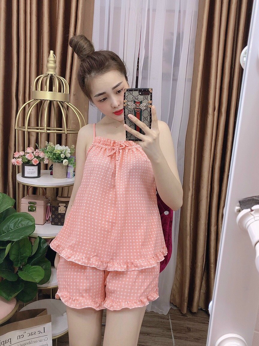 Set bộ tiểu thư mặc nhà siêu đẹp chất vải thoáng mát